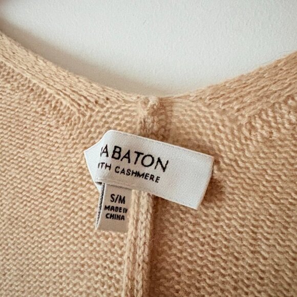 Aritzia Babaton Lenny Wool Cashmere Shawl Cape Cardigan Tab Beige Small/Medium - Picture 7 of 8